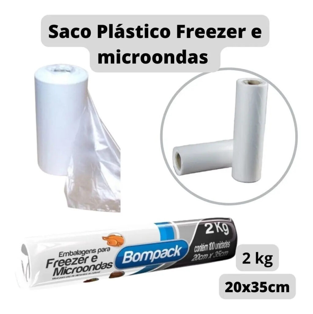 Embalagens para freezer e micro-ondas