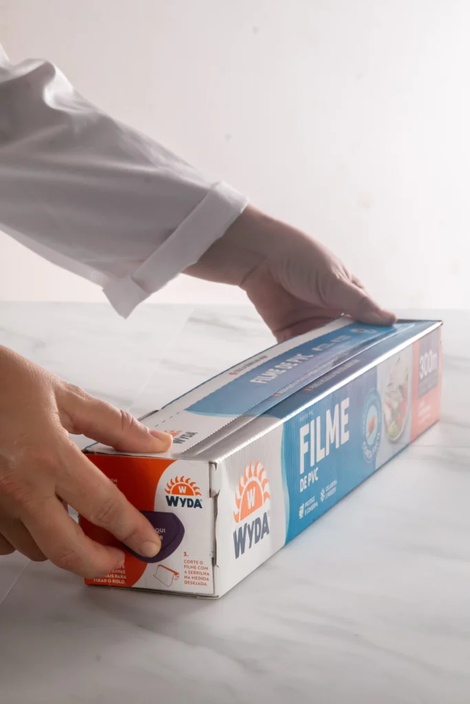 Filme de pvc 300mx45cm refil rolo