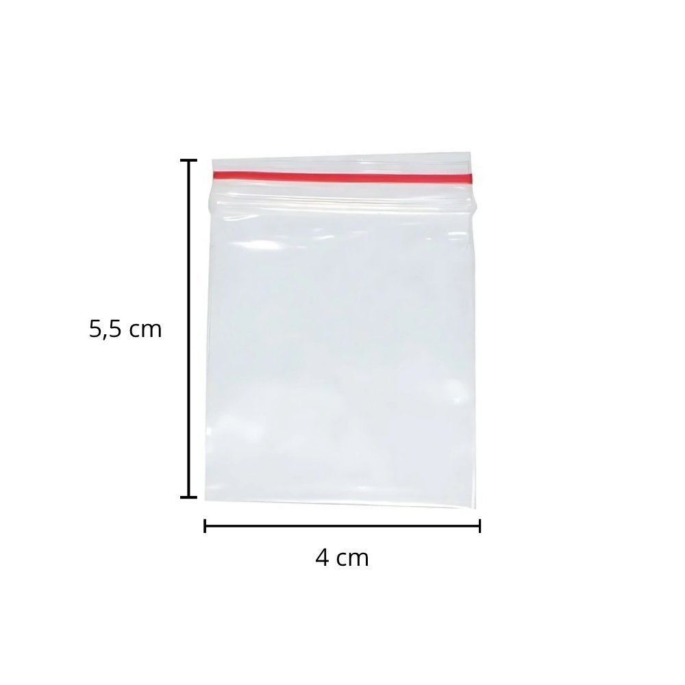 saco zip transparente 4x5